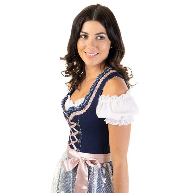 DIRNDL TRACHTENKLEID DAMEN STEFFI 3:tlg SET Bluse und Schürze 40