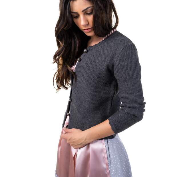 JACKE - TRACHTENJACKE DAMEN DUNKELGRAU TRACHTL 36
