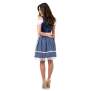 DIRNDL TRACHTENKLEID DAMEN SARAH  BLAU 3.TLG 34