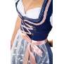 DIRNDL TRACHTENKLEID DAMEN SARAH  BLAU 3.TLG 34
