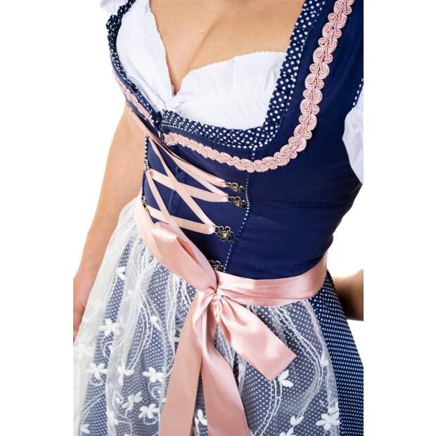 DIRNDL TRACHTENKLEID DAMEN SARAH  BLAU 3.TLG 38