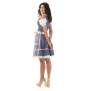 DIRNDL TRACHTENKLEID DAMEN NICOLE IN BLAU/ROSA 3.TLG 42