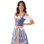 DIRNDL TRACHTENKLEID DAMEN NICOLE IN BLAU/ROSA 3.TLG 42
