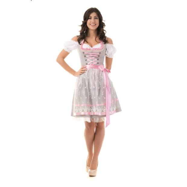 DIRNDL TRACHTENKLEID DAMEN NICOLE  3.TLG Grau 38
