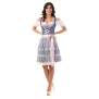 DIRNDL TRACHTENKLEID DAMEN NICOLE  3.TLG Blau 34