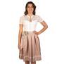 DAMEN FALTENROCK LENA Champagner 42