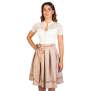 DAMEN FALTENROCK LENA Creme  44