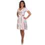 EMELY Dirndl Trachtenkleid Damen 2:TLG Grau/Rosa 36