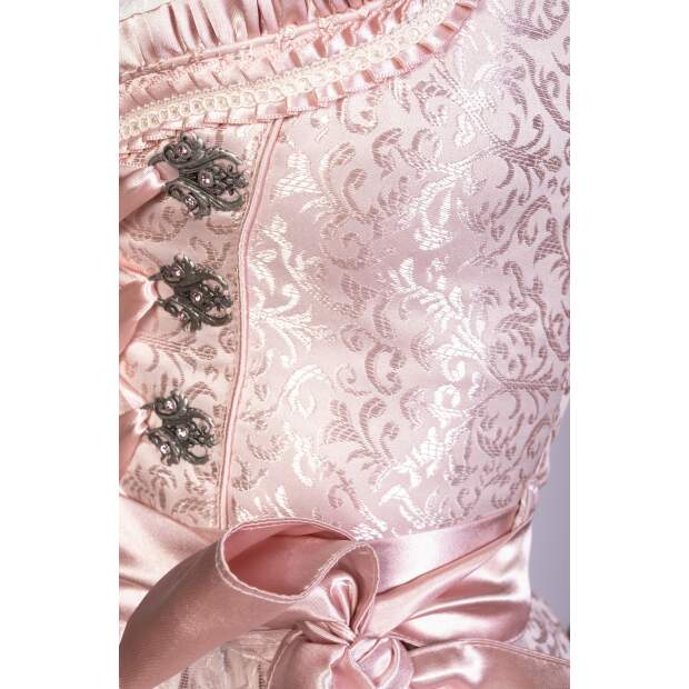 EMELY Dirndl Trachtenkleid Damen 2:TLG Rosa 36