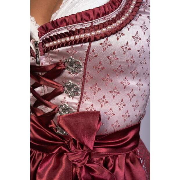 Trachtl Midi Dirndl Kerstin Bordeaux 40