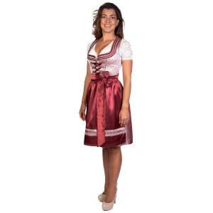 Trachtl Midi Dirndl Kerstin Bordeaux 44