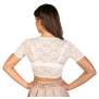 Trachtl DARIA Trachten Damen Dirndlbluse Spitze - Weiß/Creme 48