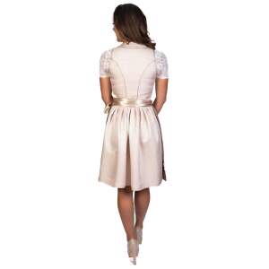 Vicky Dirndl Trachtenkleid Damen 2:TLG Cremeweiss/Gold 42