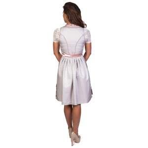 Vicky Dirndl Trachtenkleid Damen 2:TLG Grau/Rose 44