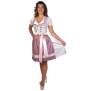 Vicky Dirndl Trachtenkleid Damen 2:TLG Grau/Rose 44