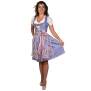 Trachtl - Midi Dirndl Alissa  2.Tlg Blau/Rosa 42