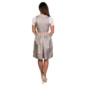 Trachtl - Midi Dirndl Alissa 2.Tlg Khaki/Rosa 36