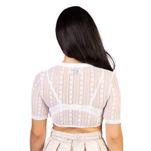Trachtl-CLAUDIA Dirndlbluse SpitzeDirndl Weiss
