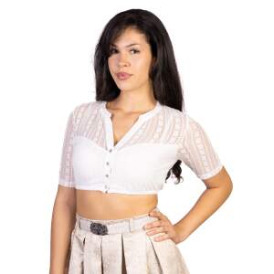 Trachtl-CLAUDIA Dirndlbluse SpitzeDirndl Weiss 40