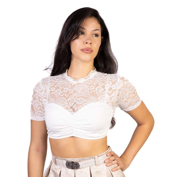 Trachtl-Vanessa Trachtenbluse Spitzenbluse 46