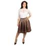 Trachtl Giselle Faltenrock mit Gürtel 38 Khaki/Rose