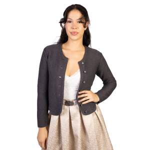 Trachtl Jacke -  Strickjacke 44 Anthrazit