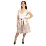Trachtl Giselle Faltenrock mit Gürtel 34 Beige/Weiss