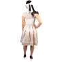 Trachtl Giselle Faltenrock mit Gürtel 34 Beige/Weiss