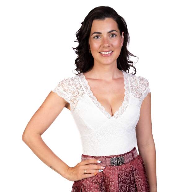 Trachtl -Amanda Trachtenbody Spitzenbluse 36