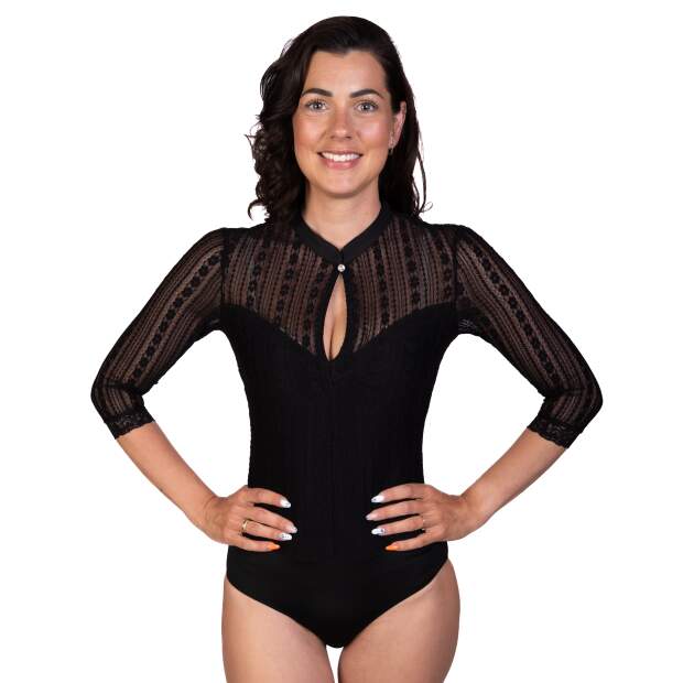 Trachtl - HELENE Damen Dirndlbody schwarz 34