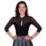 Trachtl - HELENE Damen Dirndlbody schwarz 44