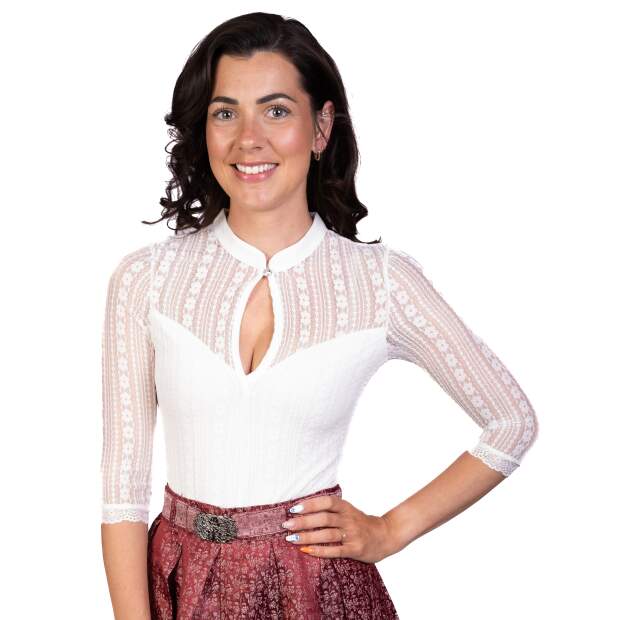 Trachtl - HELENE  Damen Dirndlbody weiss 44