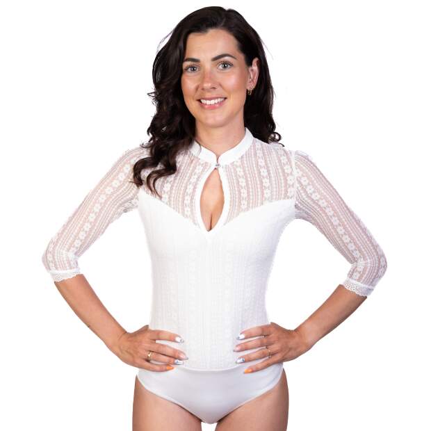 Trachtl - HELENE  Damen Dirndlbody weiss 44