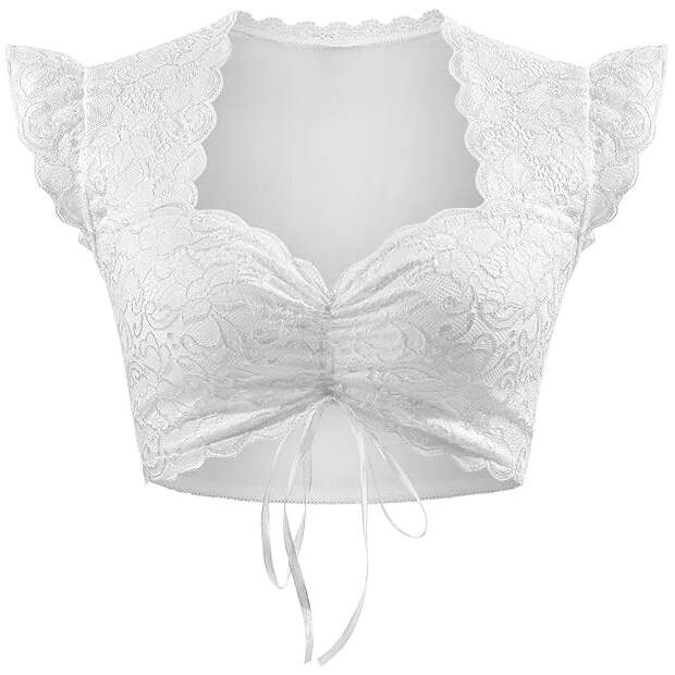 Trachtl Stella Dirndlbluse Spitzenbluse 42